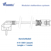 Danell Aansluitsnoer 1m (41-5001)