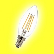 Bio-Licht - Filament E14 - 4W - kaars - helder