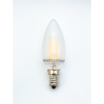 Bio-Licht - Filament E14 - 4W - kaars - melkglas