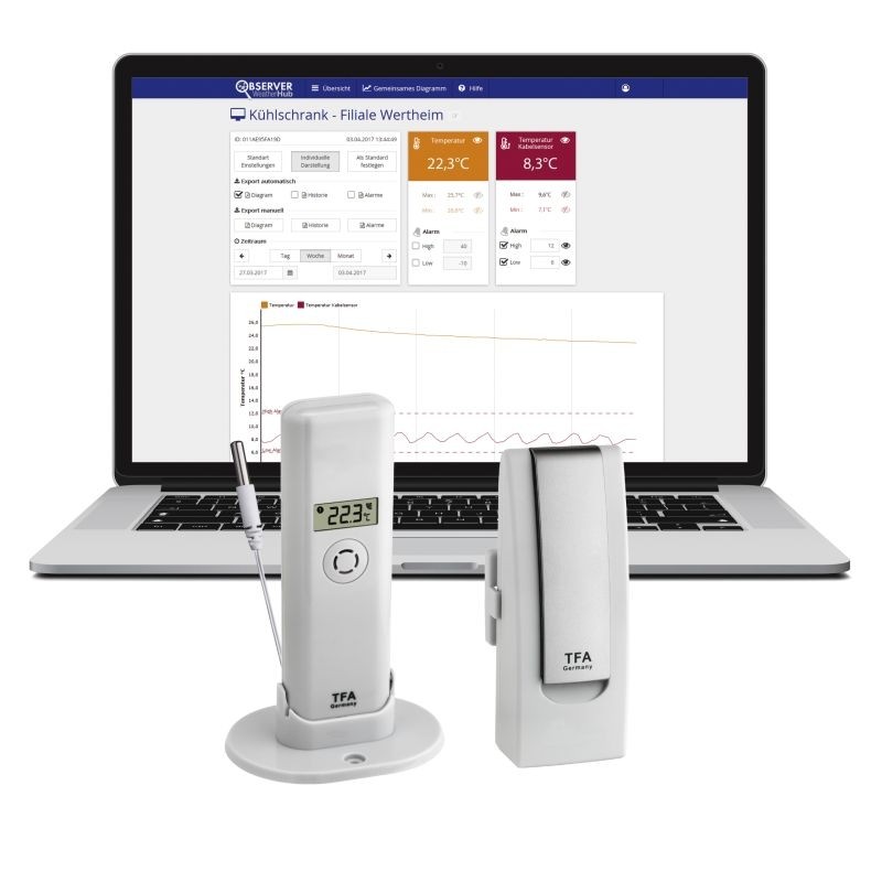 TFA 31.4011.02 - Thermometer met gateway