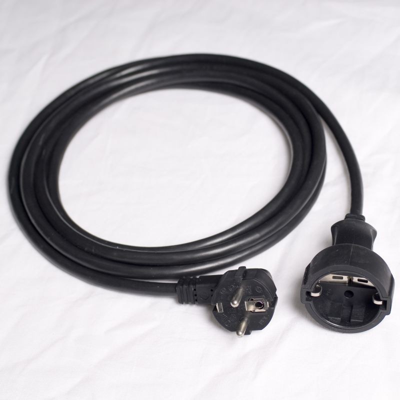 Danell 41-3640 Verlengkabel zwart - 3m
