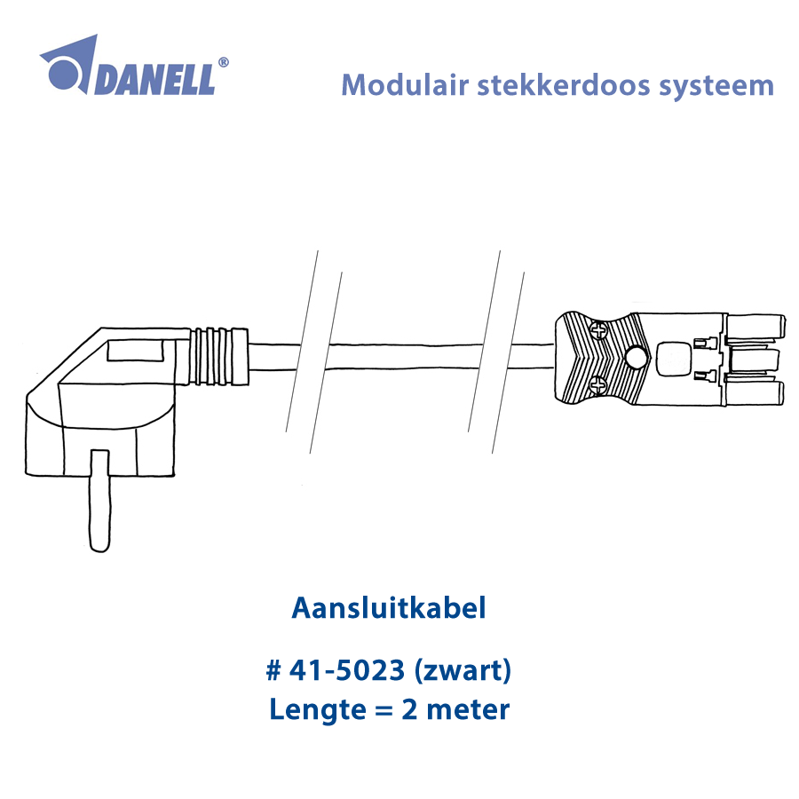 Danell Aansluitsnoer 2m (41-5023)