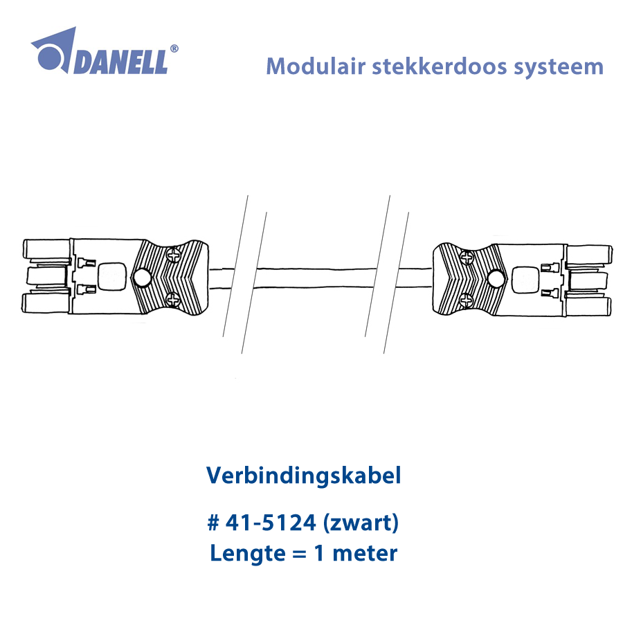 Danell Koppelsnoer 1m (41-5124)